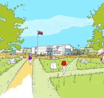 Artist’s impression of the new museum