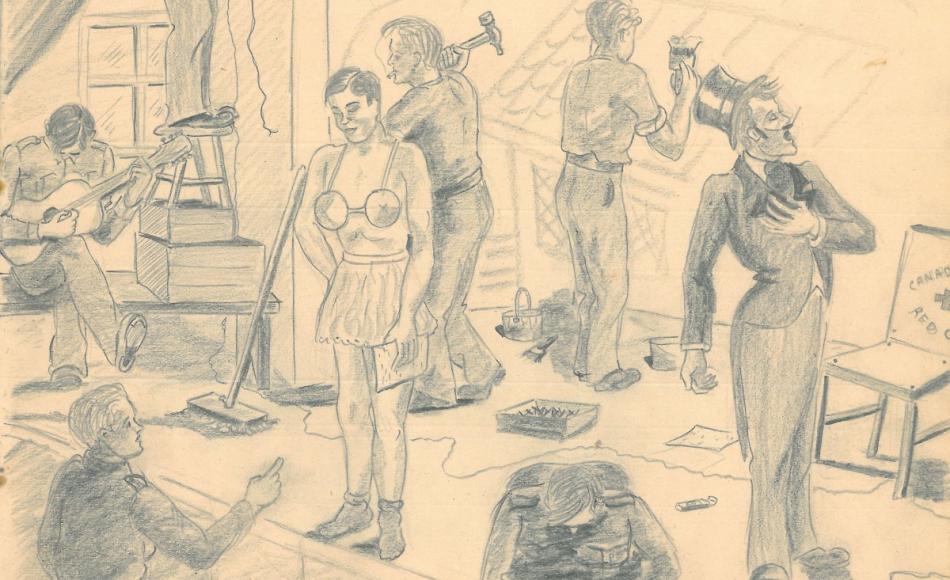 Sketches by Gnr George FW Cox